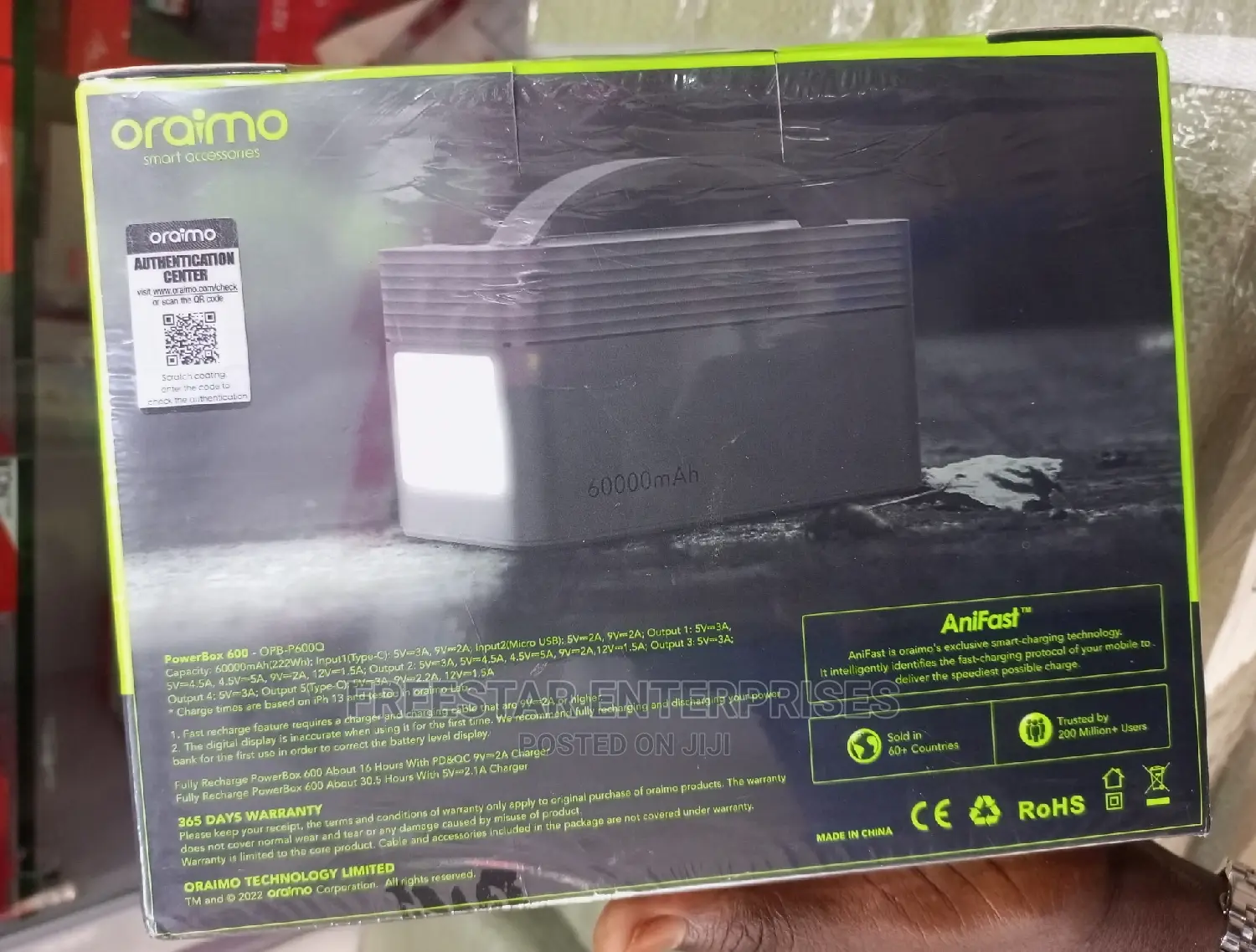 Oraimo 60000mah Power Bank. Oraimo 60000 Mah Power Bank.