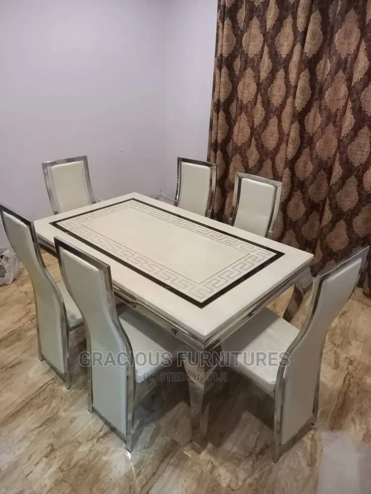 Marble Dining Set by 6