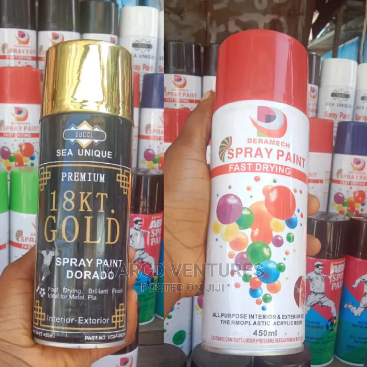 Spray Paint Available in All Colors.