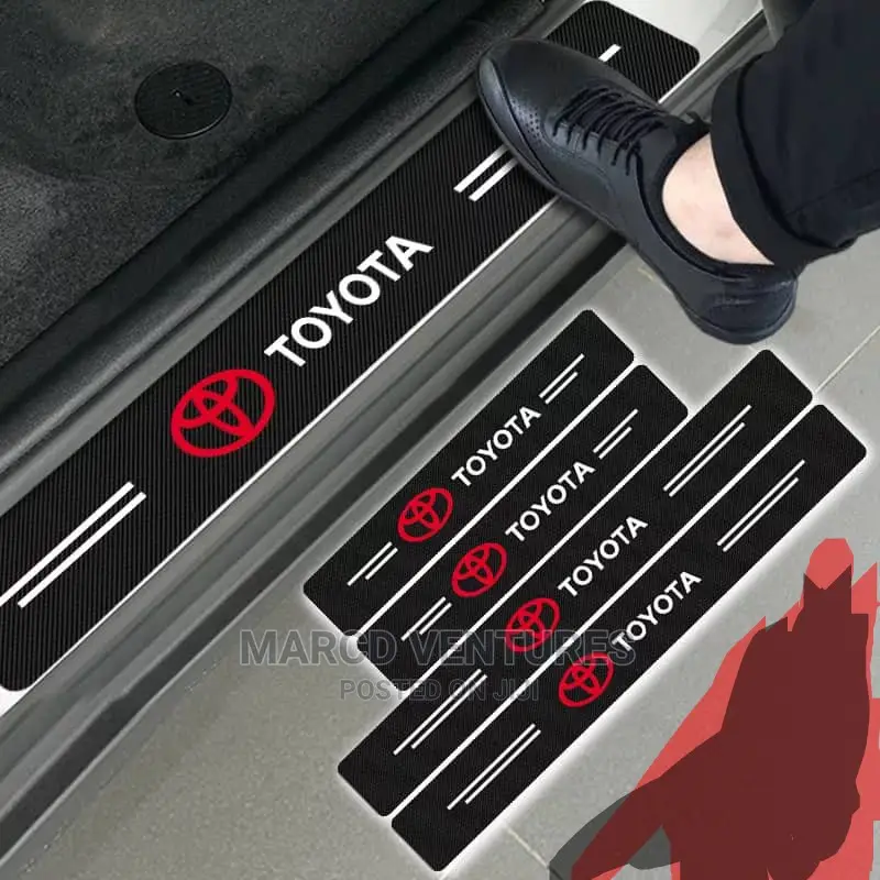 Universal Carbon Fiber Doorstep Protective Stickers.