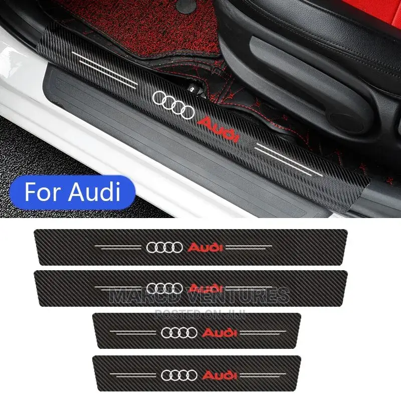 Universal Carbon Fiber Doorstep Protective Stickers.