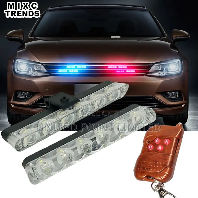Car Grill Police Emergency Light 001