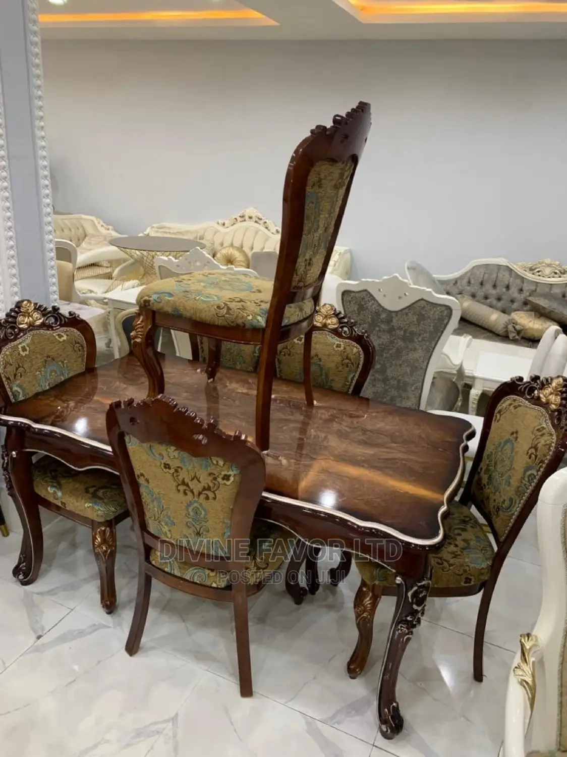 Royal Dining Table and Chair by 6 Seaters
