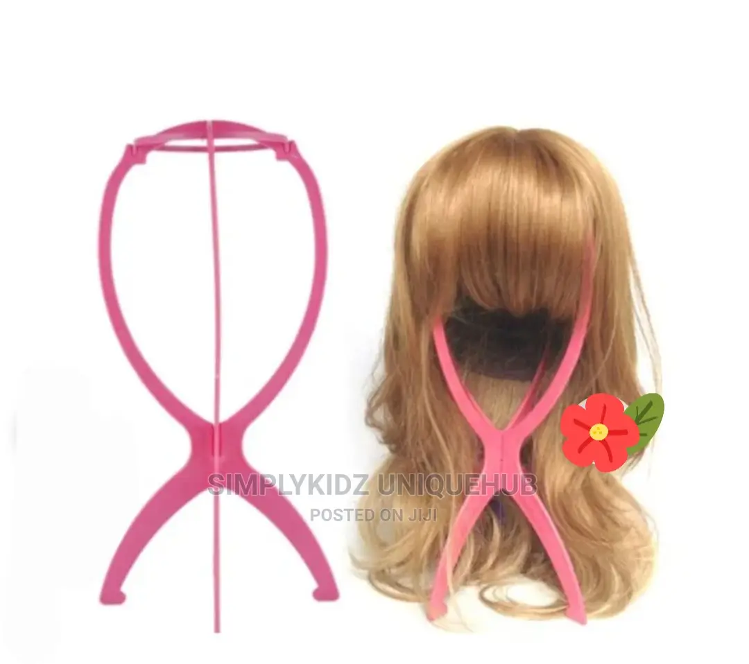 Collapsible Plastic Hair Wig Hanger/Stand