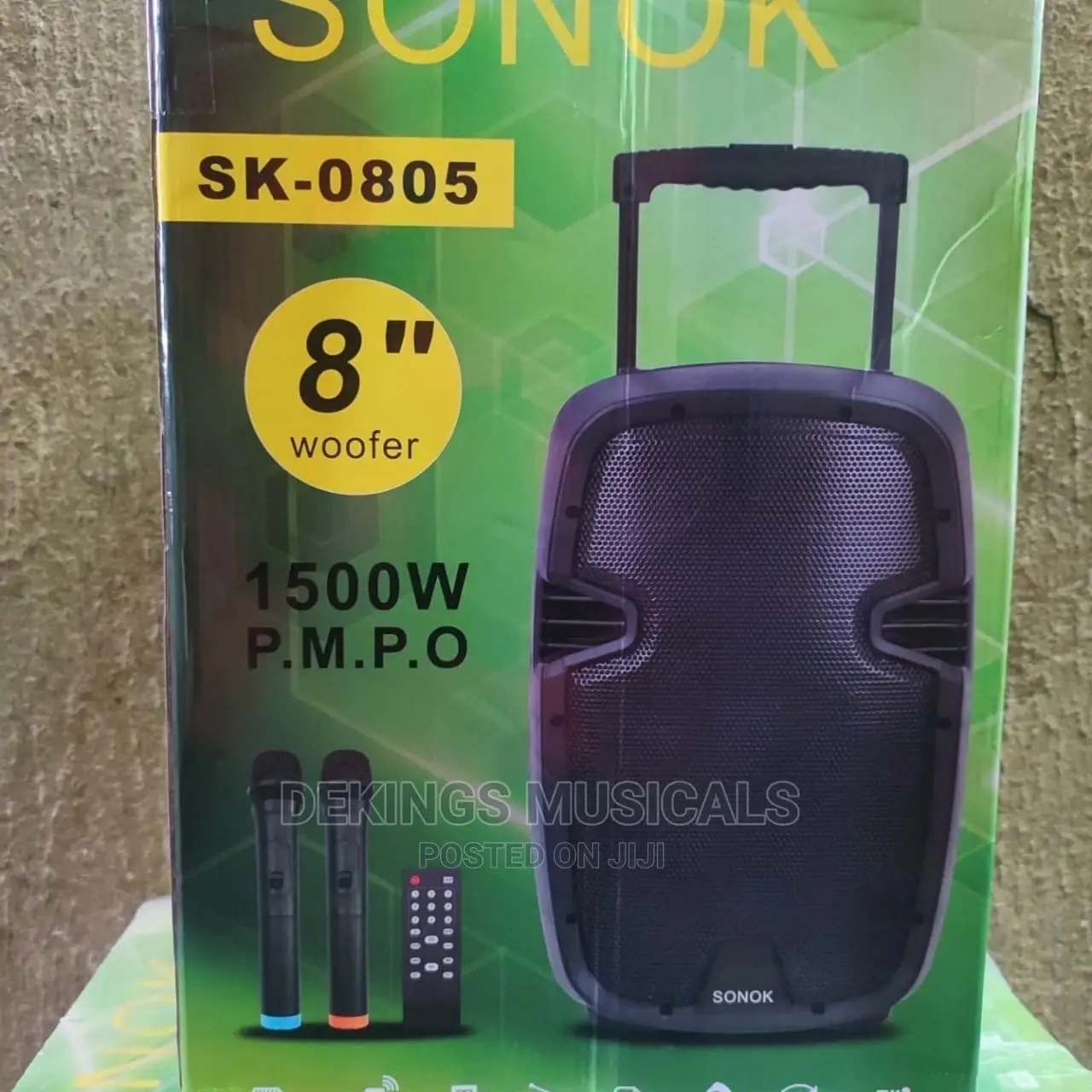 Sonok 8 Inches Pa System Bt/Usb With Two Wireless Microphone