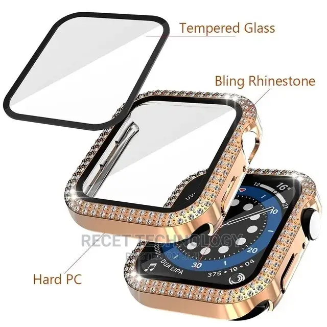 Crystal Protective Case Glass 4 Apple Watch 45mm 49mm Cover