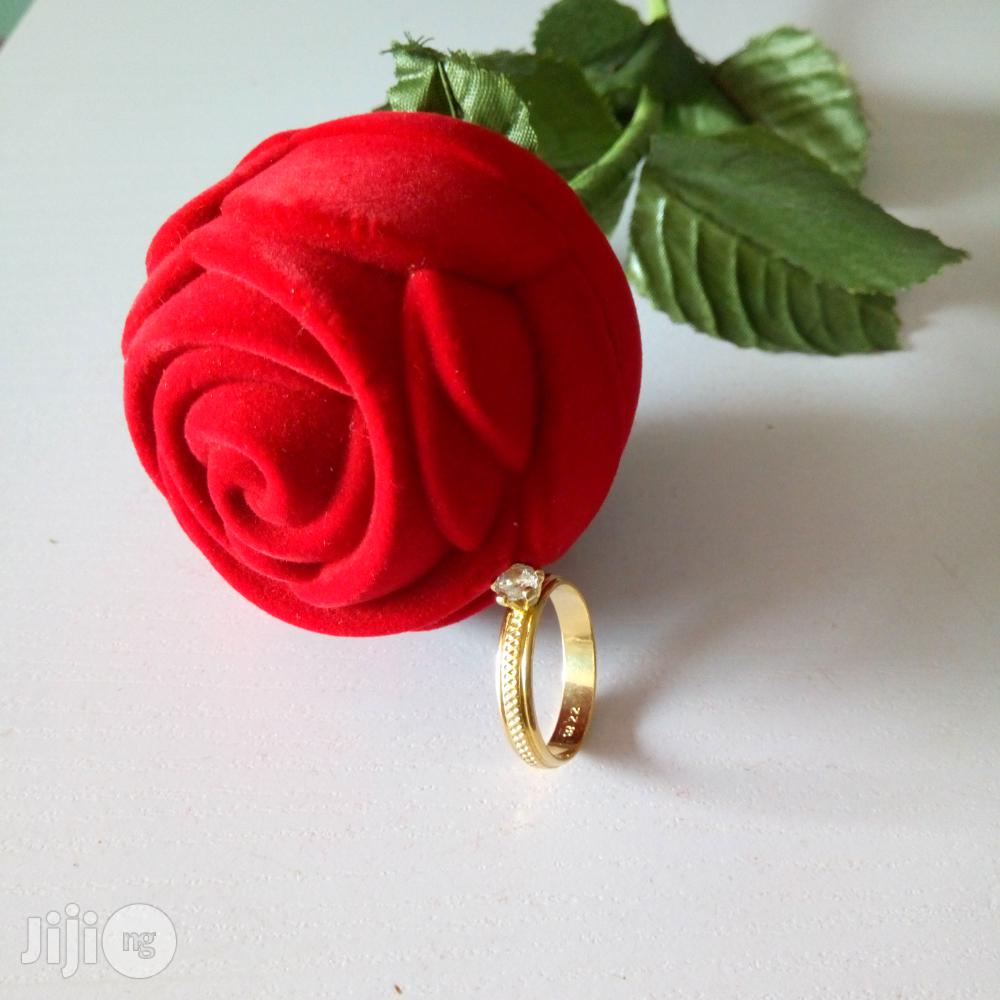 New Original Romania Gold Engagement Ring RE1 in a Ring Box