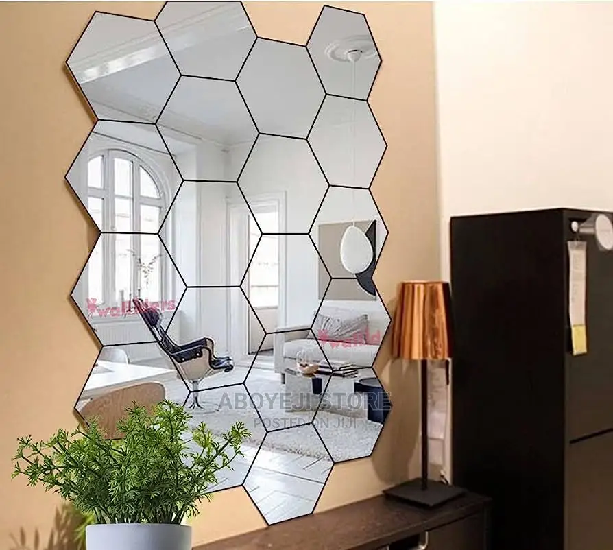 Hexagon Wall Mirror 12pcs