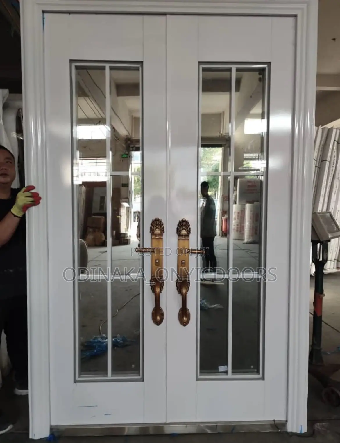 8ft by 5ft French Glass (White Color)