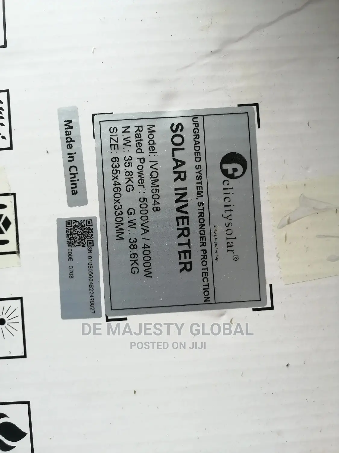 5kva 48V Transformer Base Felicity Hybrid Inverter With 120a