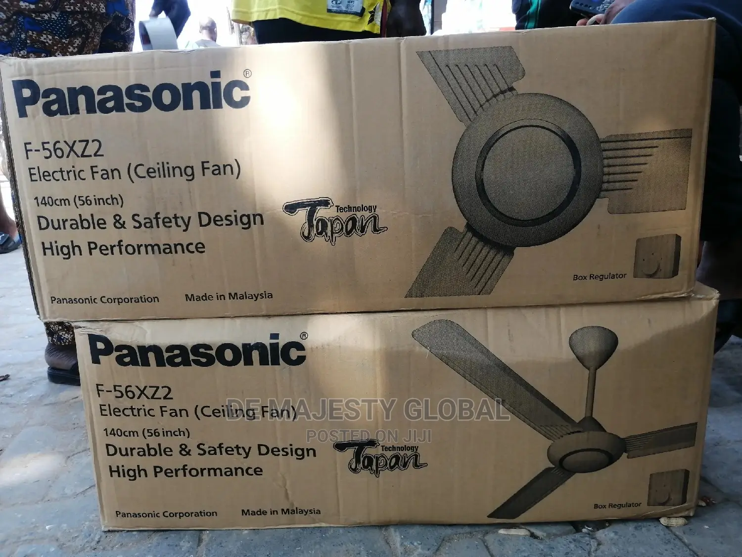 Panasonic 56" Long Blade Ceiling Fan, 3in a Carton