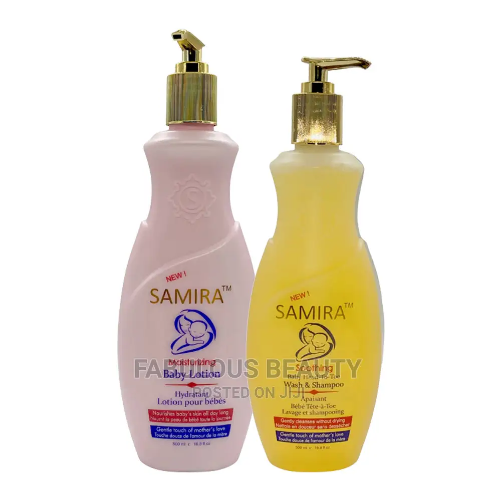 Samira Moisturizing Baby Lotion Soothing Wash Shampoo.