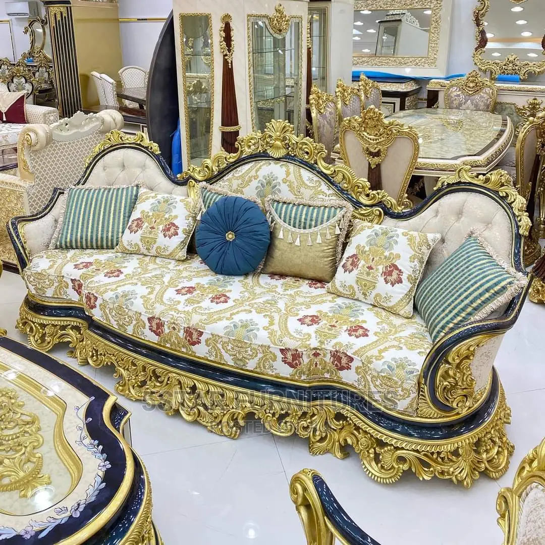 Luxury 8 Seater Marble Top Dining Table Set.