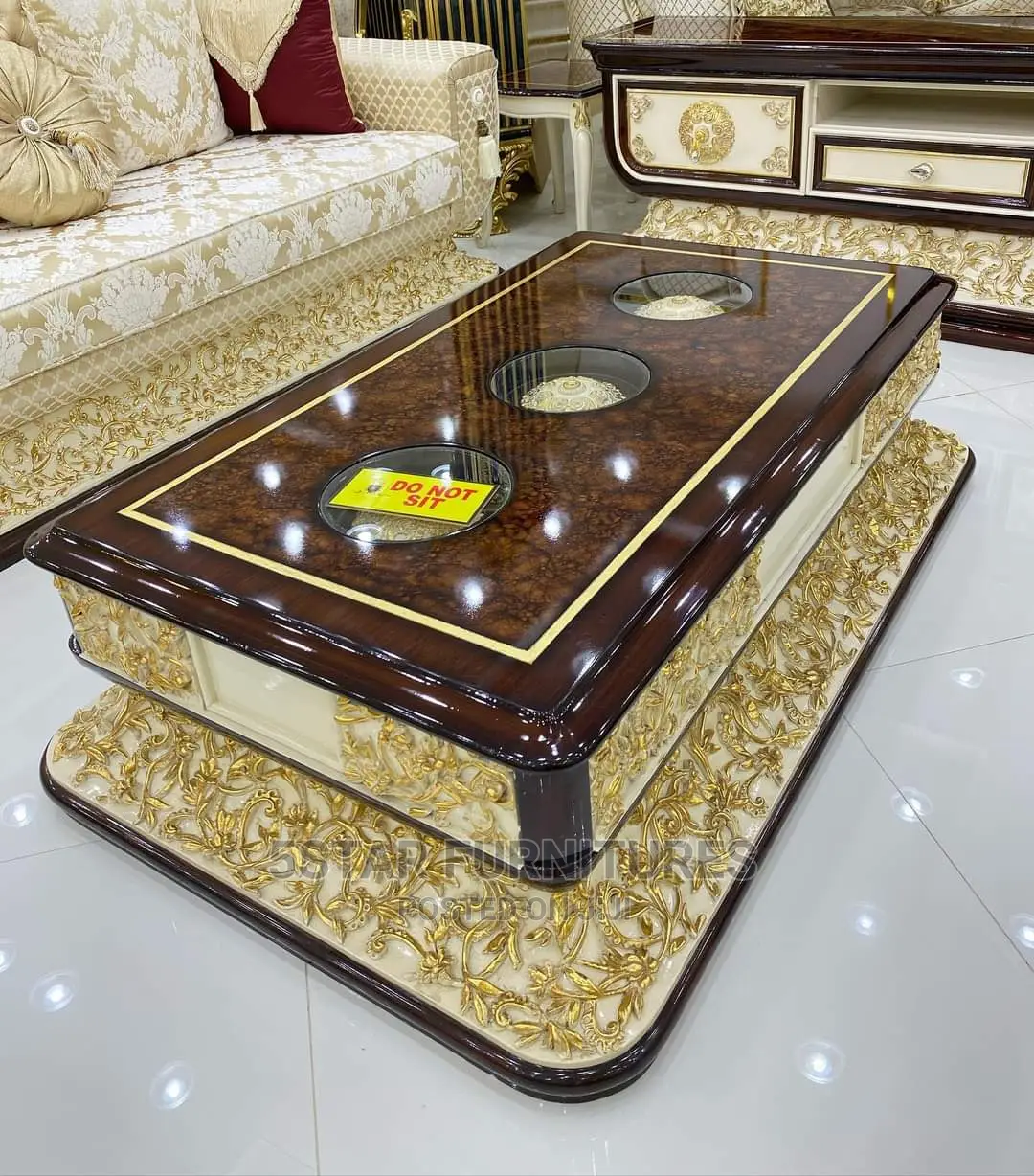 Luxury 8 Seater Living Room Fabric Sofa Chair.