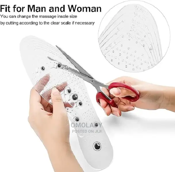 Transparent Magnetic Foot Insole Shoe-Pad Foot Therapy