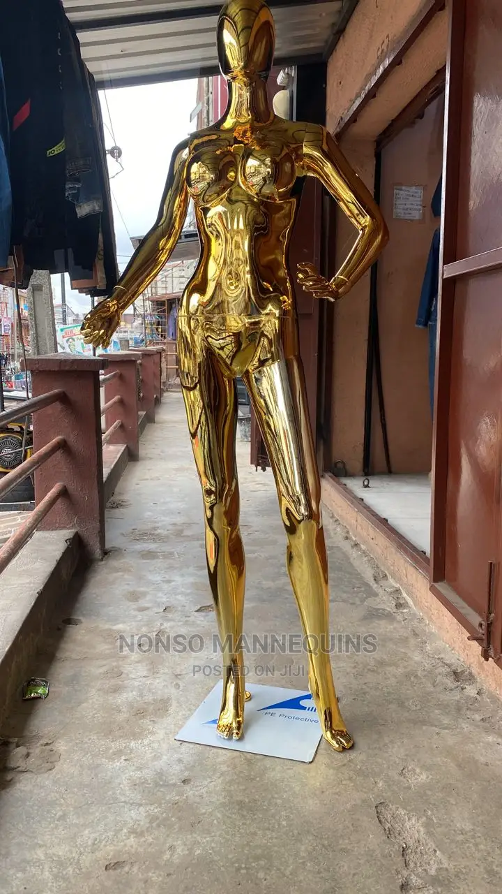 Size 8 Body Gold Chrome Egg Face Dummy