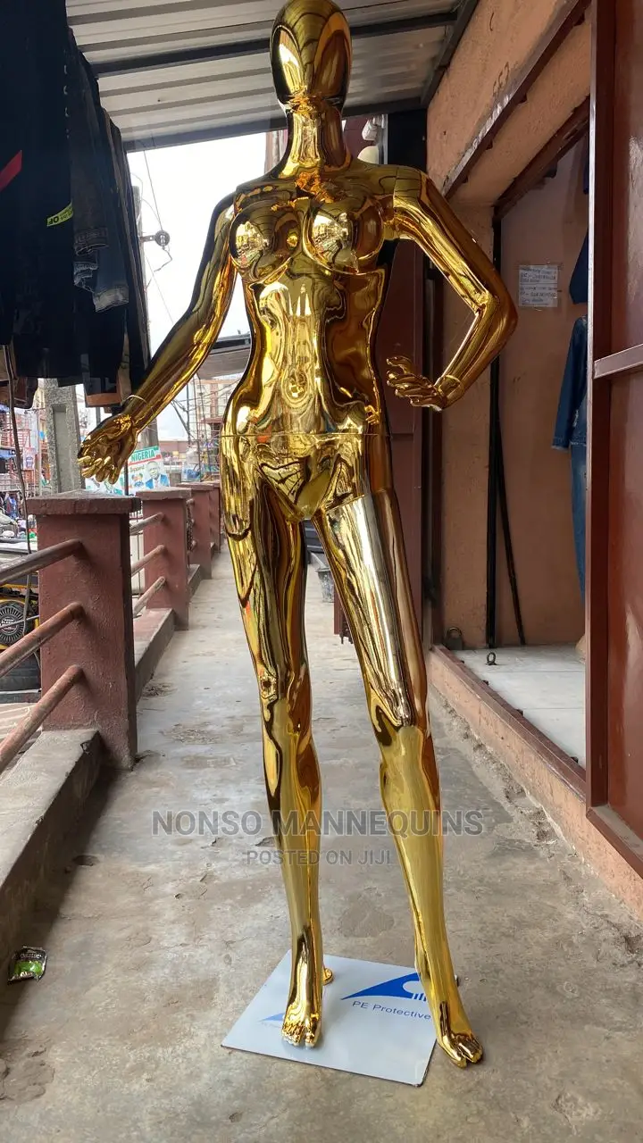 Size 8 Body Gold Chrome Egg Face Dummy