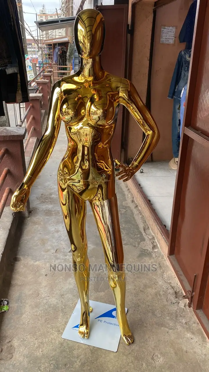 Size 8 Body Gold Chrome Egg Face Dummy