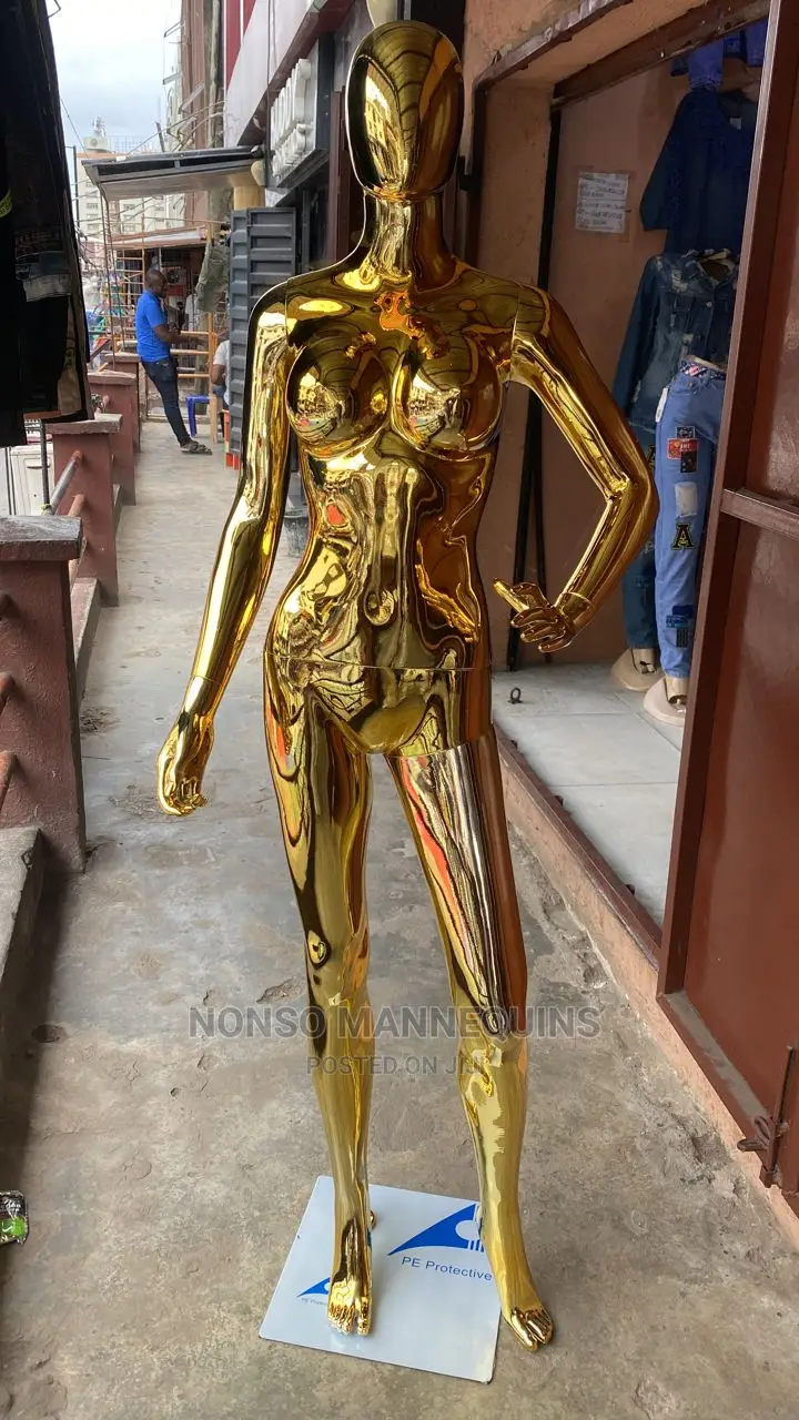 Size 8 Body Gold Chrome Egg Face Dummy
