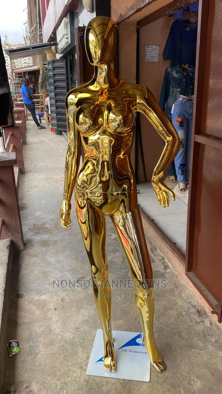 Size 8 Body Gold Chrome Egg Face Dummy