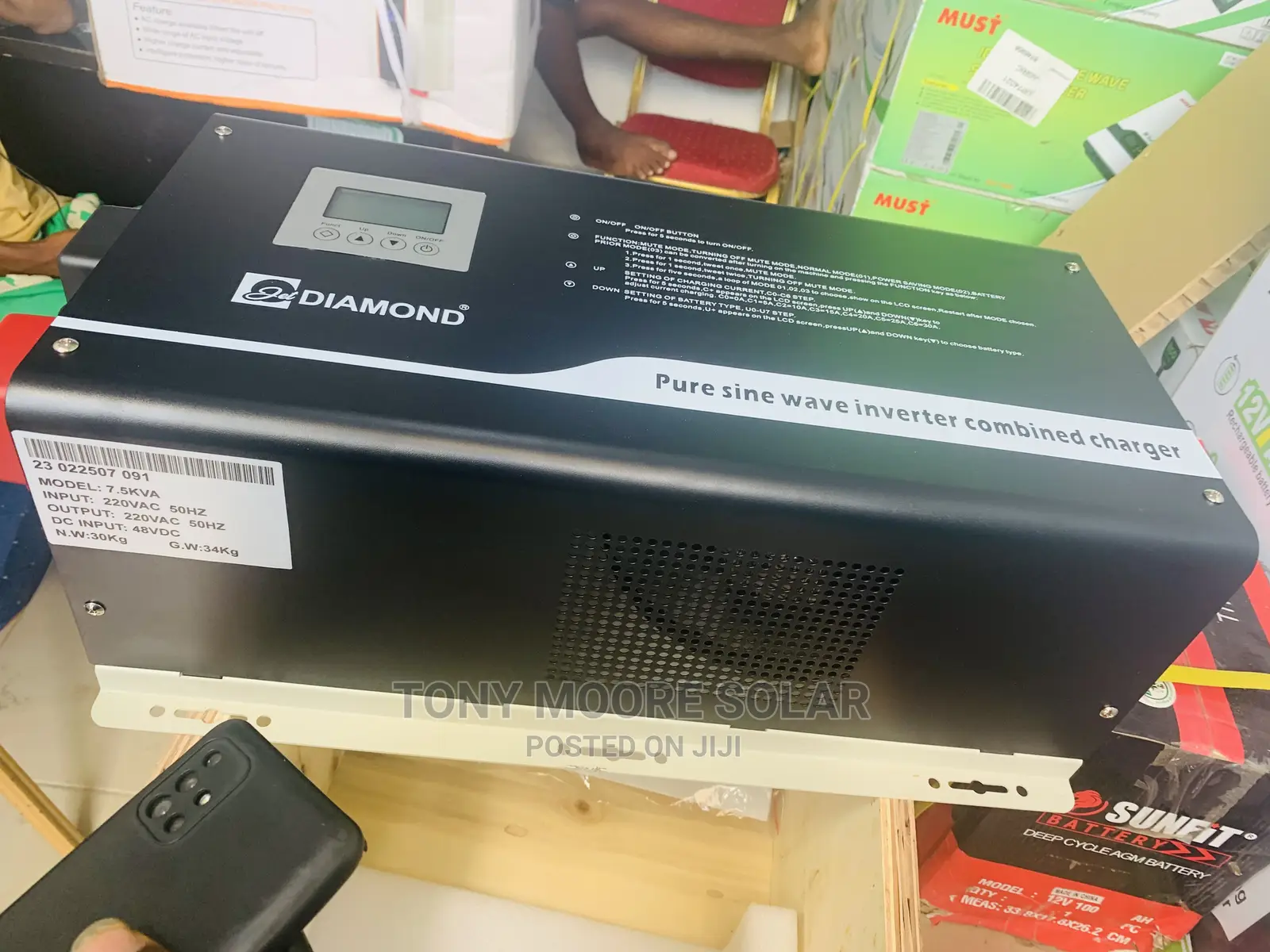 7.5kva 48v Diamond Inverter