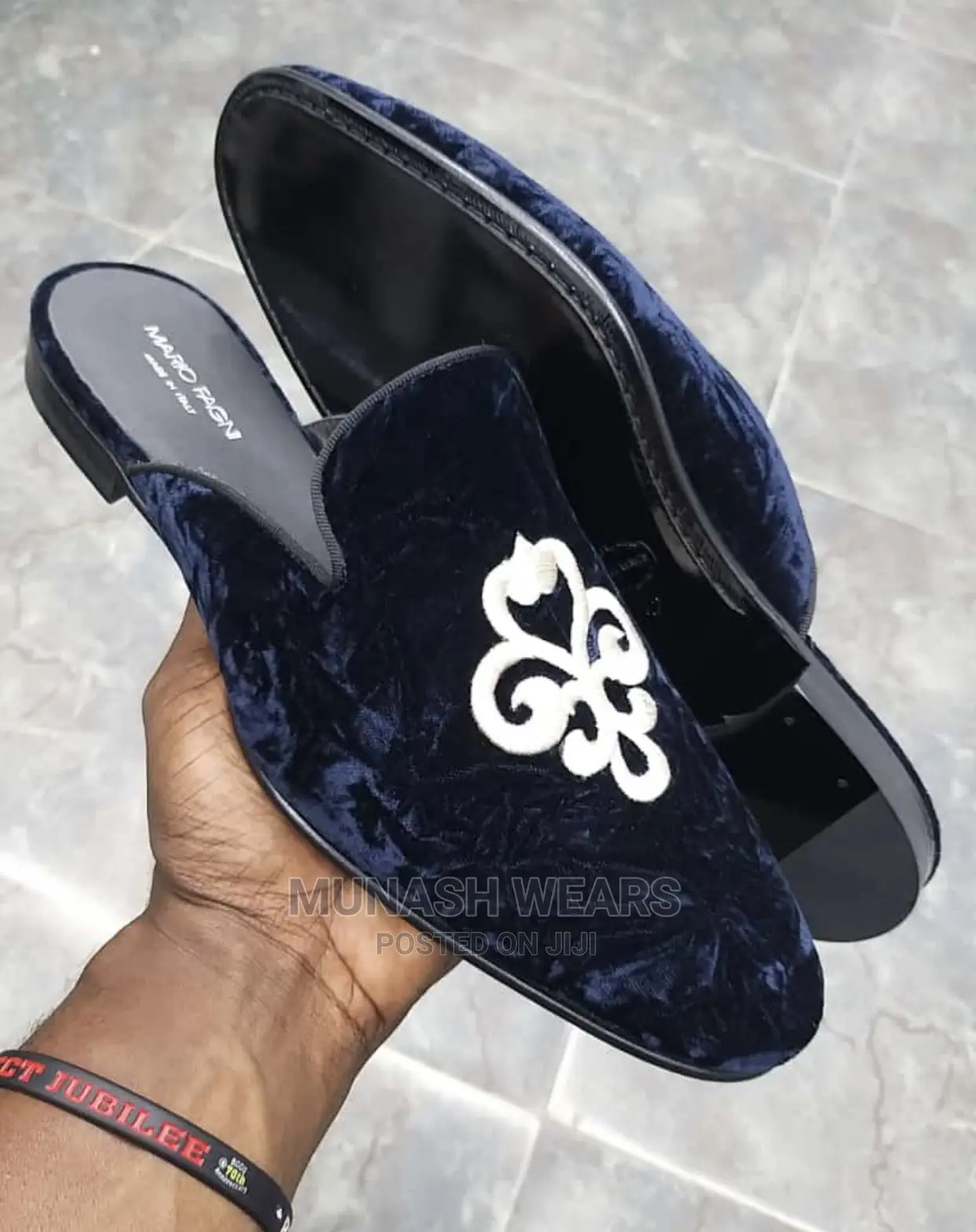 Italian Velvet Fagni Half Shoe