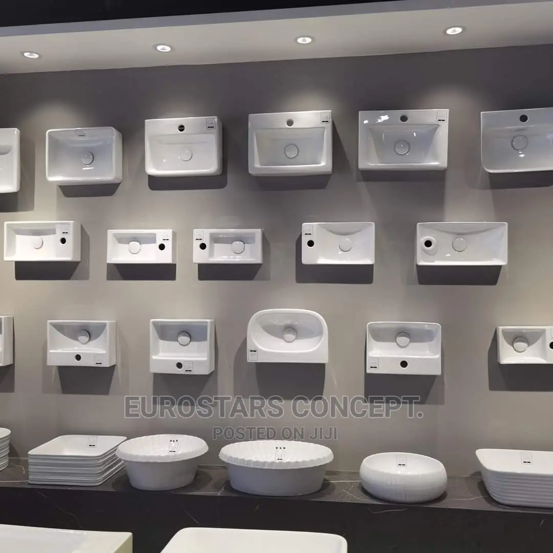 White Small Portable Ceramic Wash Hand Basin