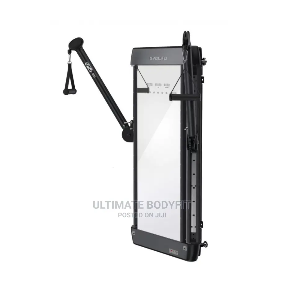 Dual Cable Crossover Trainer, Adjustable Arms Description