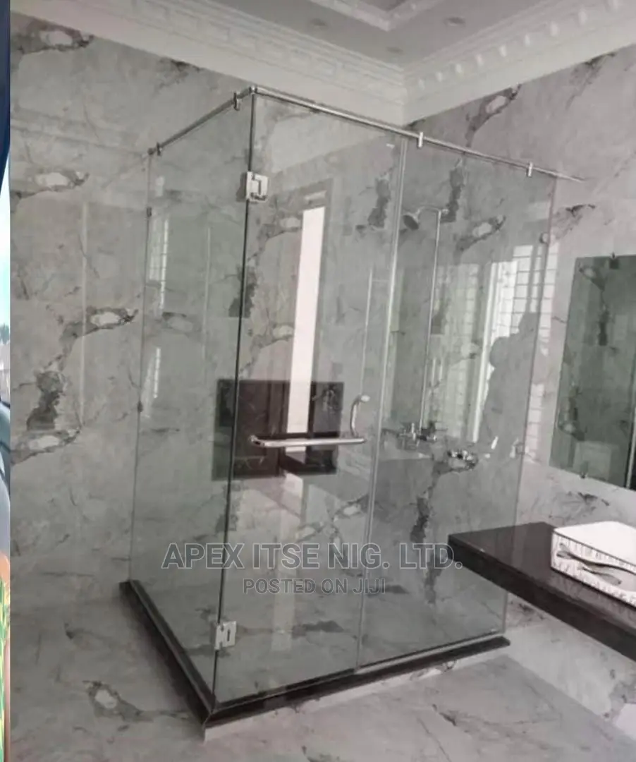 L-Form Shower Glass Cubicle