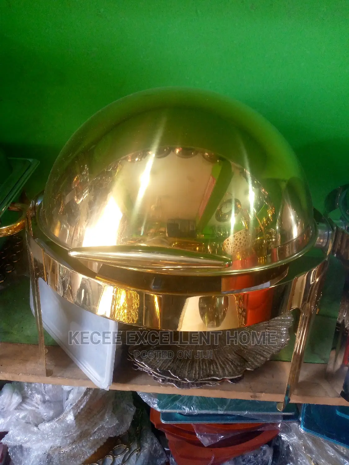 Gold Plated Stainless Steel Chafing Dish 7L