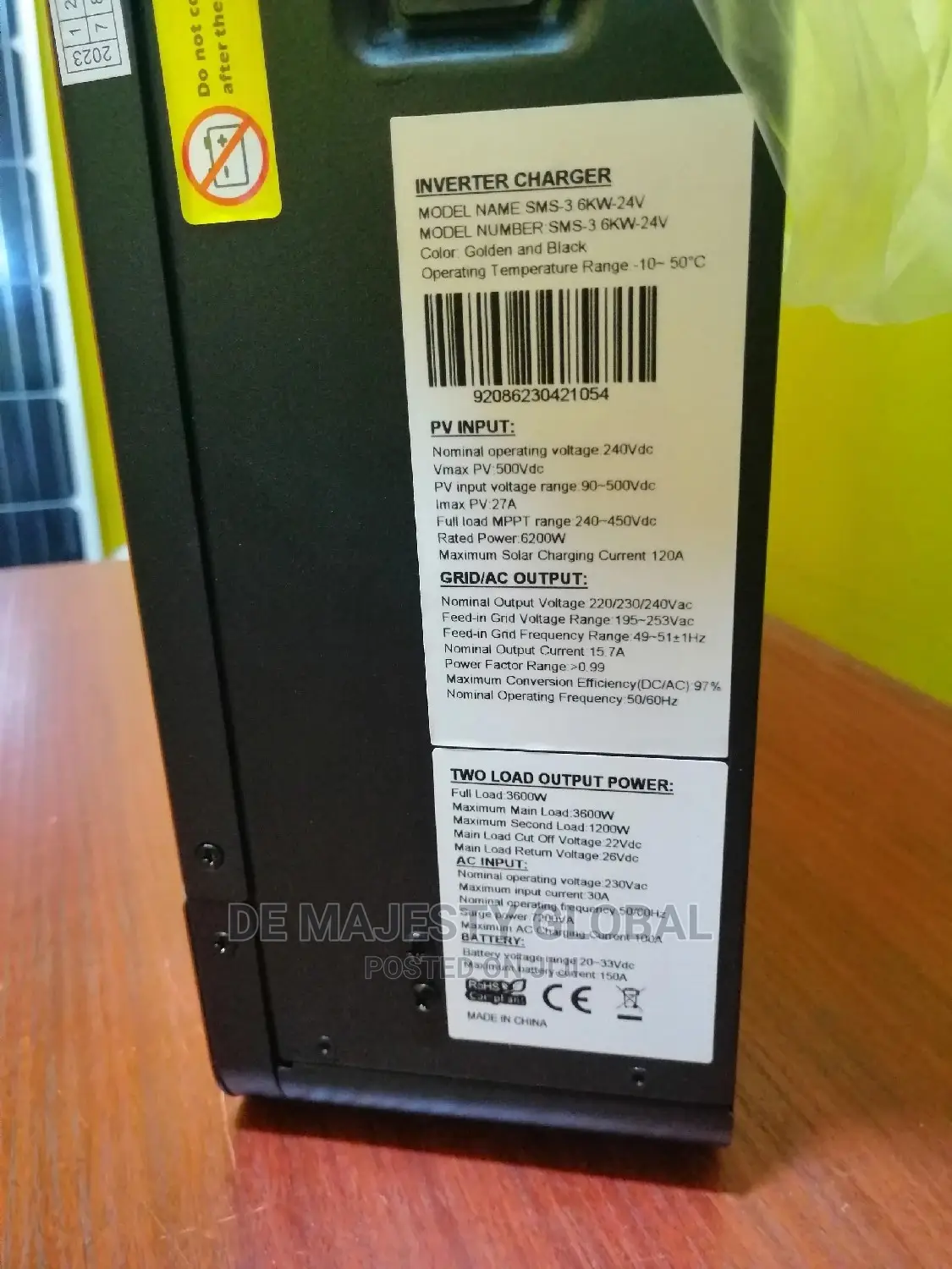 3.6kva24v SMS Hybrid Inverter With 120A MPPT Charge Contrl