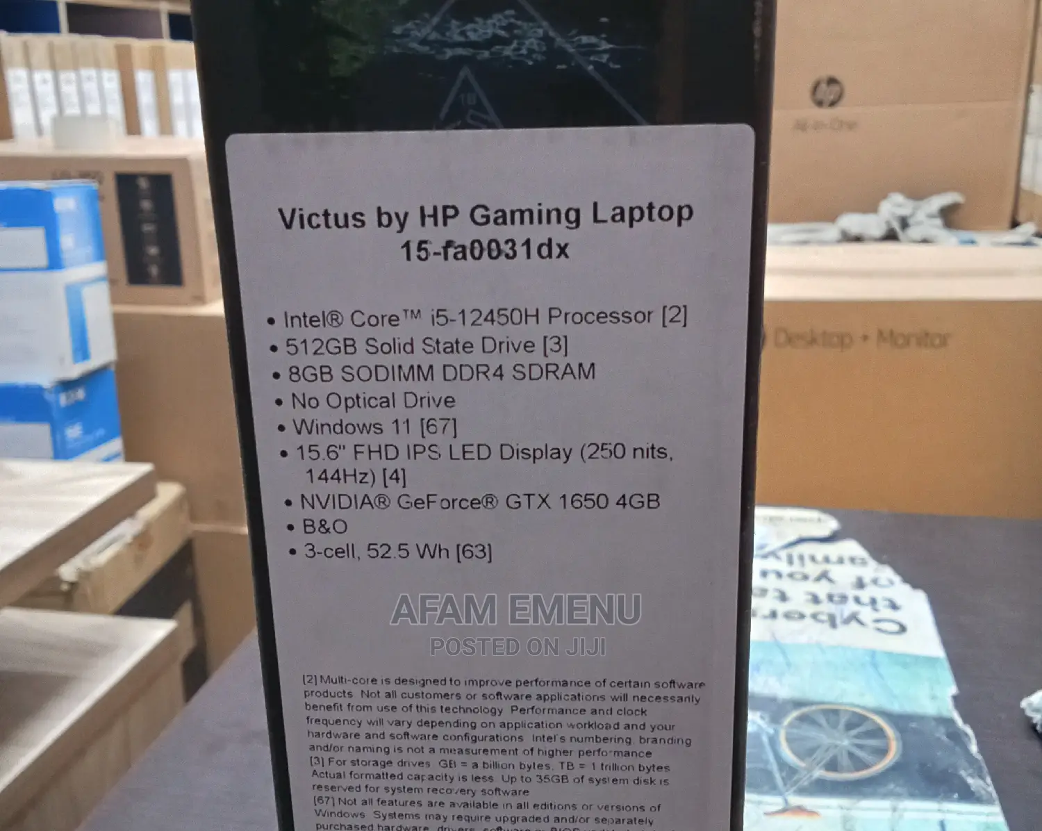 New Laptop HP Victus 16 8GB Intel Core I5 SSD 512GB