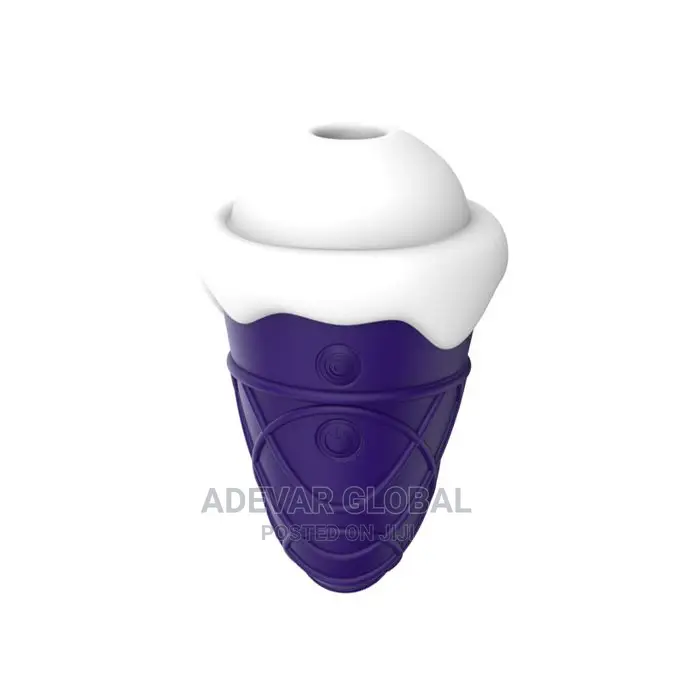 3 in 1 Ice Cream Cone Shape Sucking Vibrator Clit Sucker