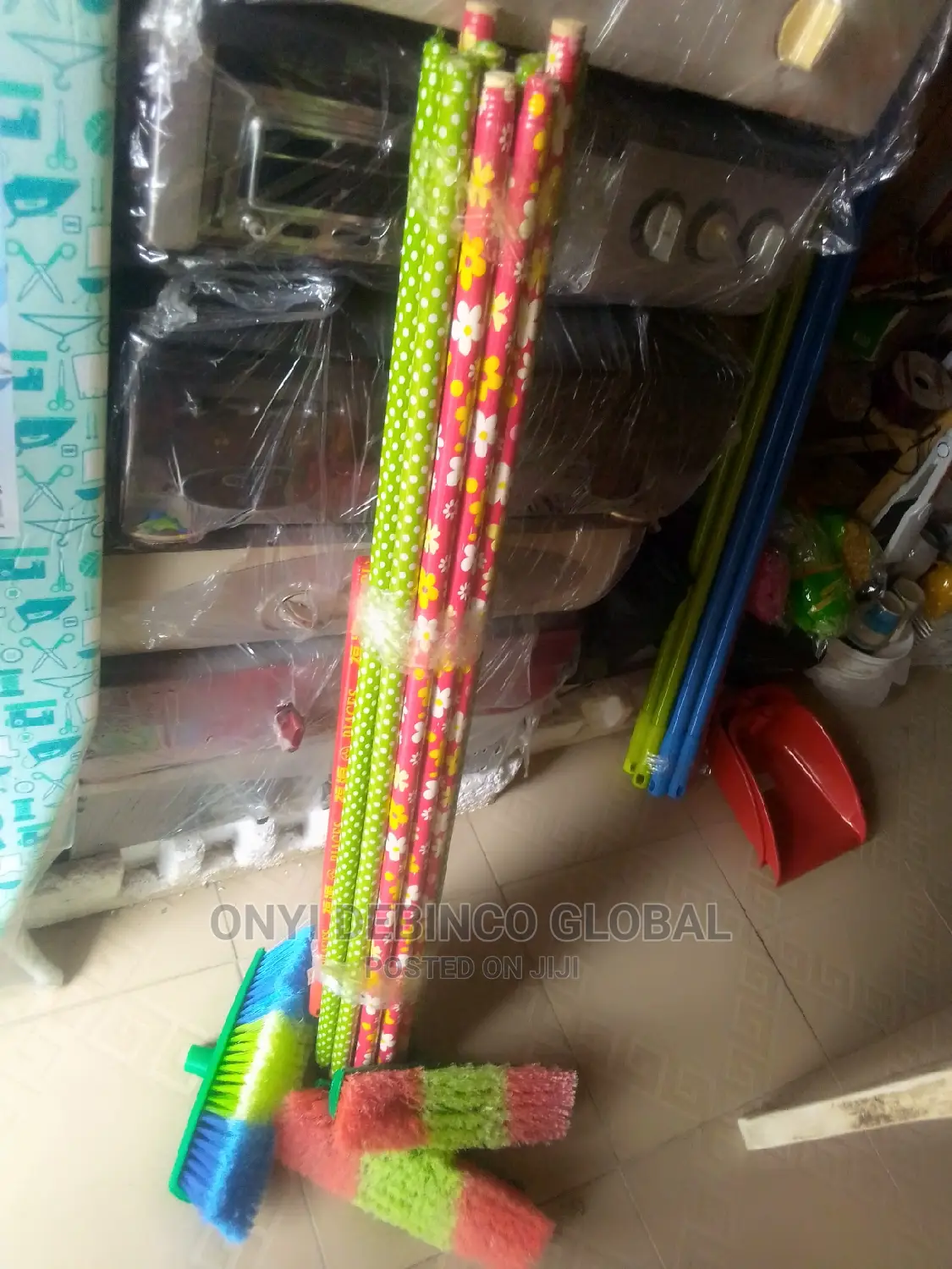 Sweeping Brush or Broom With Wooden Handle