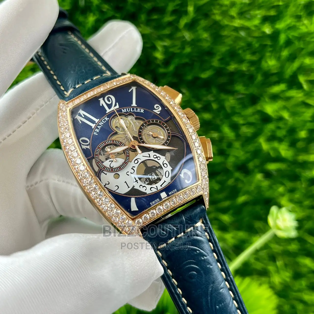 Original FRANCK MULLER Leather Strap Available in in Store