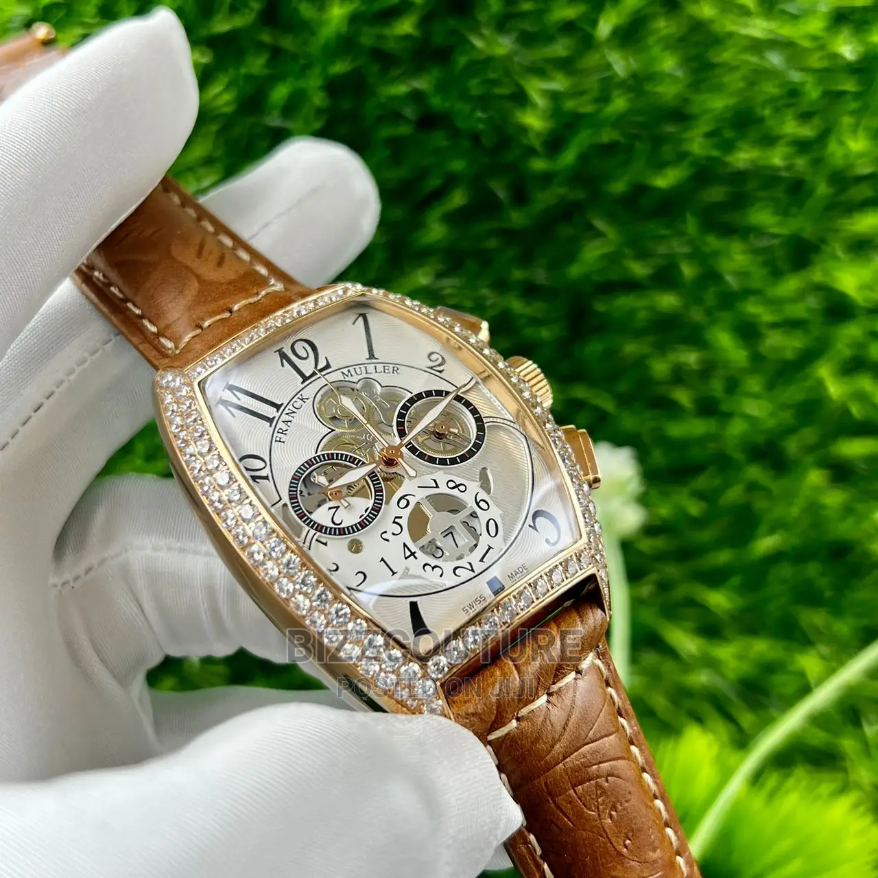 Original FRANCK MULLER Leather Strap Available in in Store