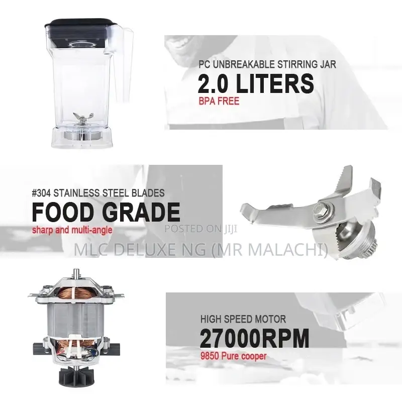 Profesional Soundproof Ice Crushing Blender/Cocktail Blender