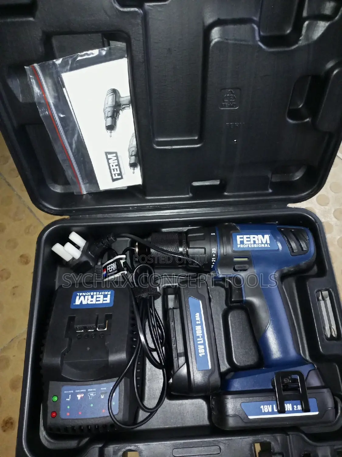 Cordless Li-Ion Drill 18V - 1.5ah 2 Batteries