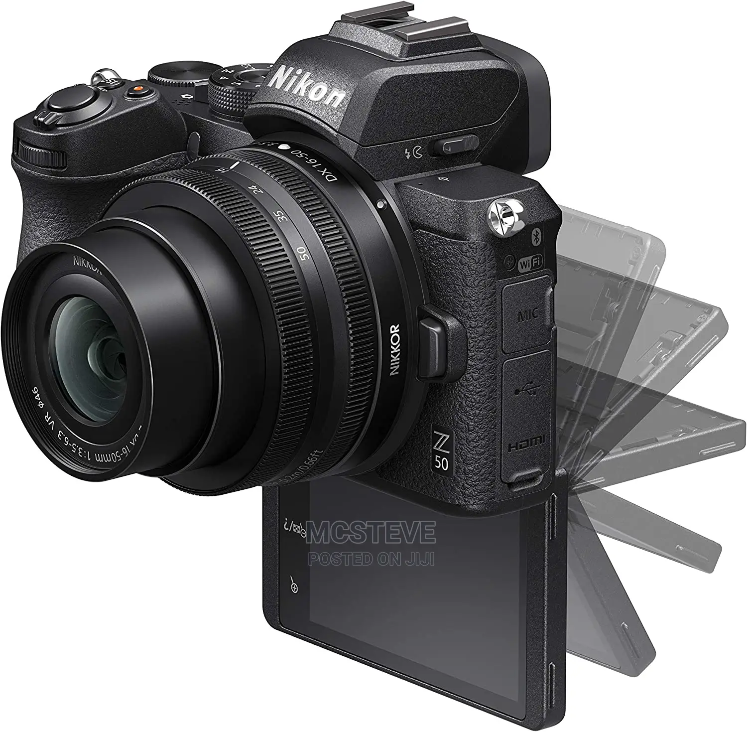 Nikon Z50 Mirrorless Still/Video Camera With 2 Lense
