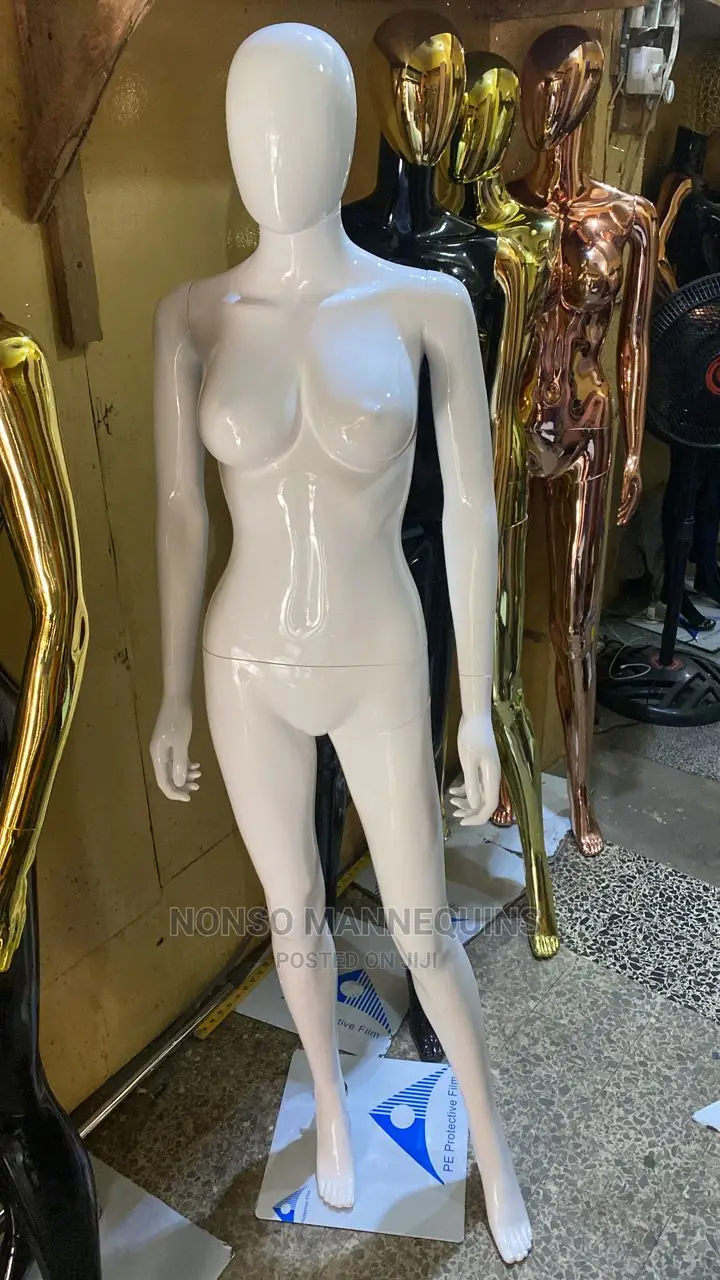 Glossy White Size 8 Faceless Detachable Dummy