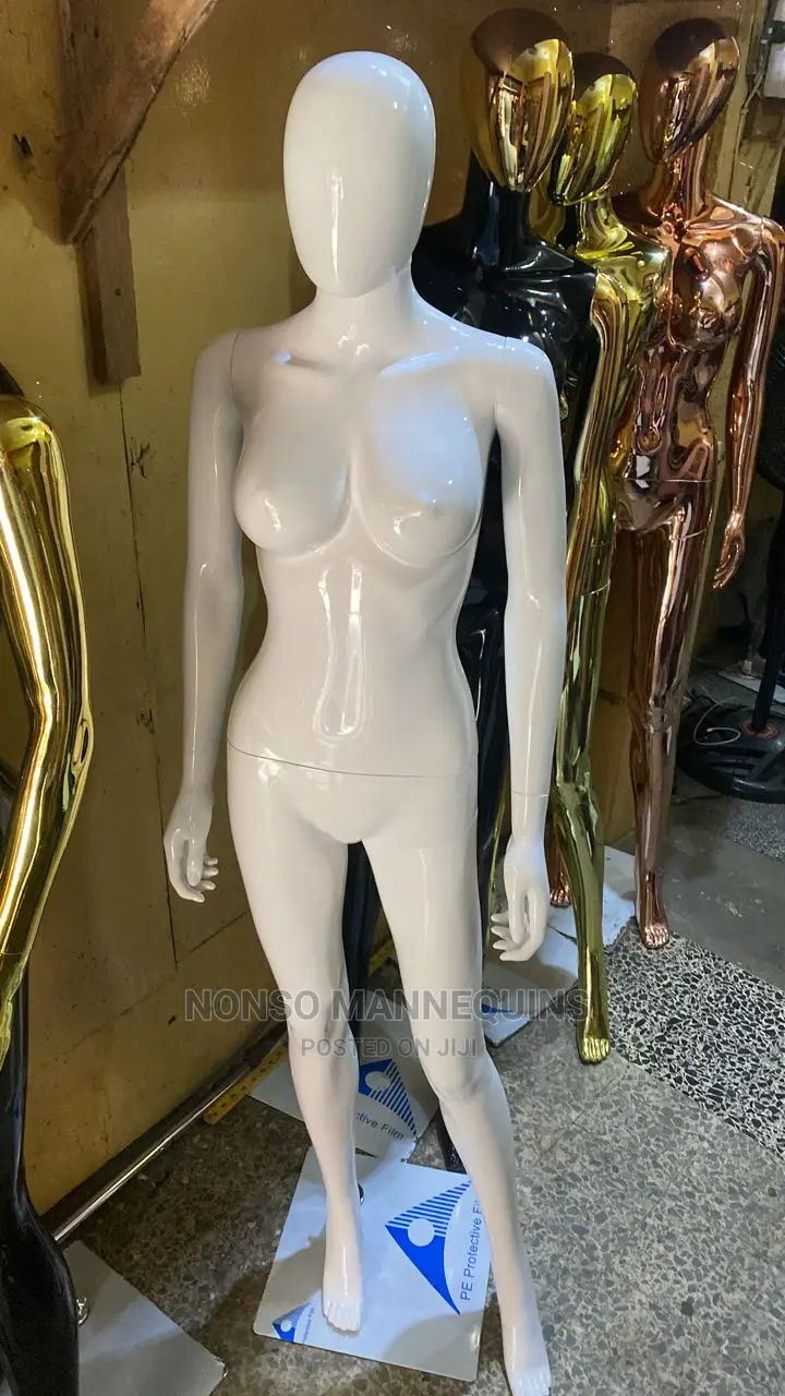 Glossy White Size 8 Faceless Detachable Dummy