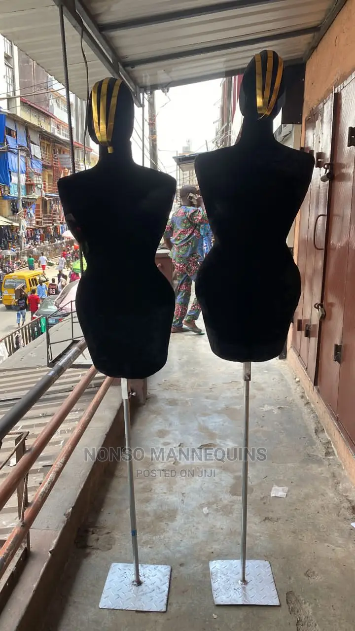 FULLY PINNABLE Black Body Female Dressform