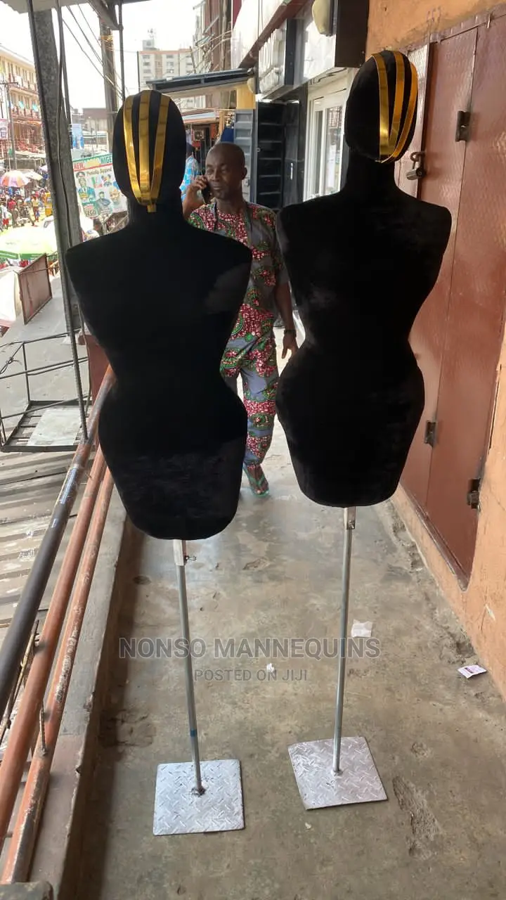 FULLY PINNABLE Black Body Female Dressform