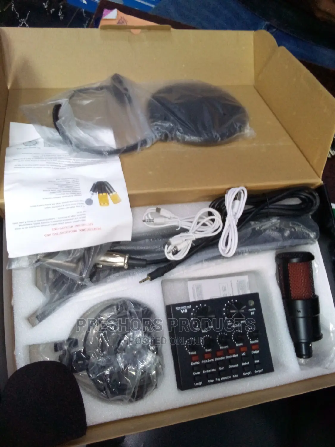 Original 180 Behringer Condenser Kit Mic With V8 Soundcard