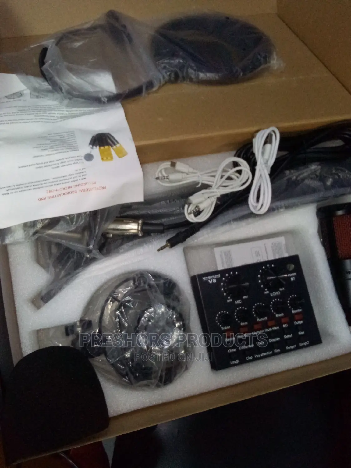 Original 180 Behringer Condenser Kit Mic With V8 Soundcard
