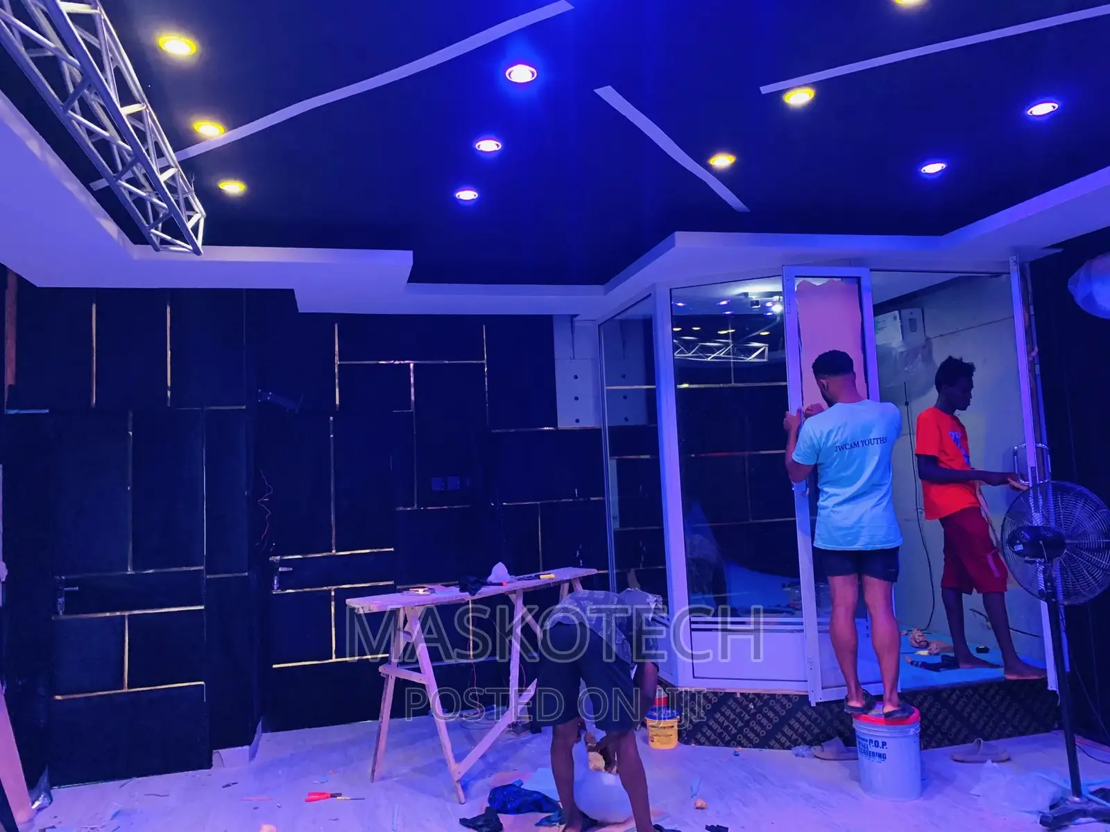 Studio And Acoustic, Panels And Pod Cast Setup