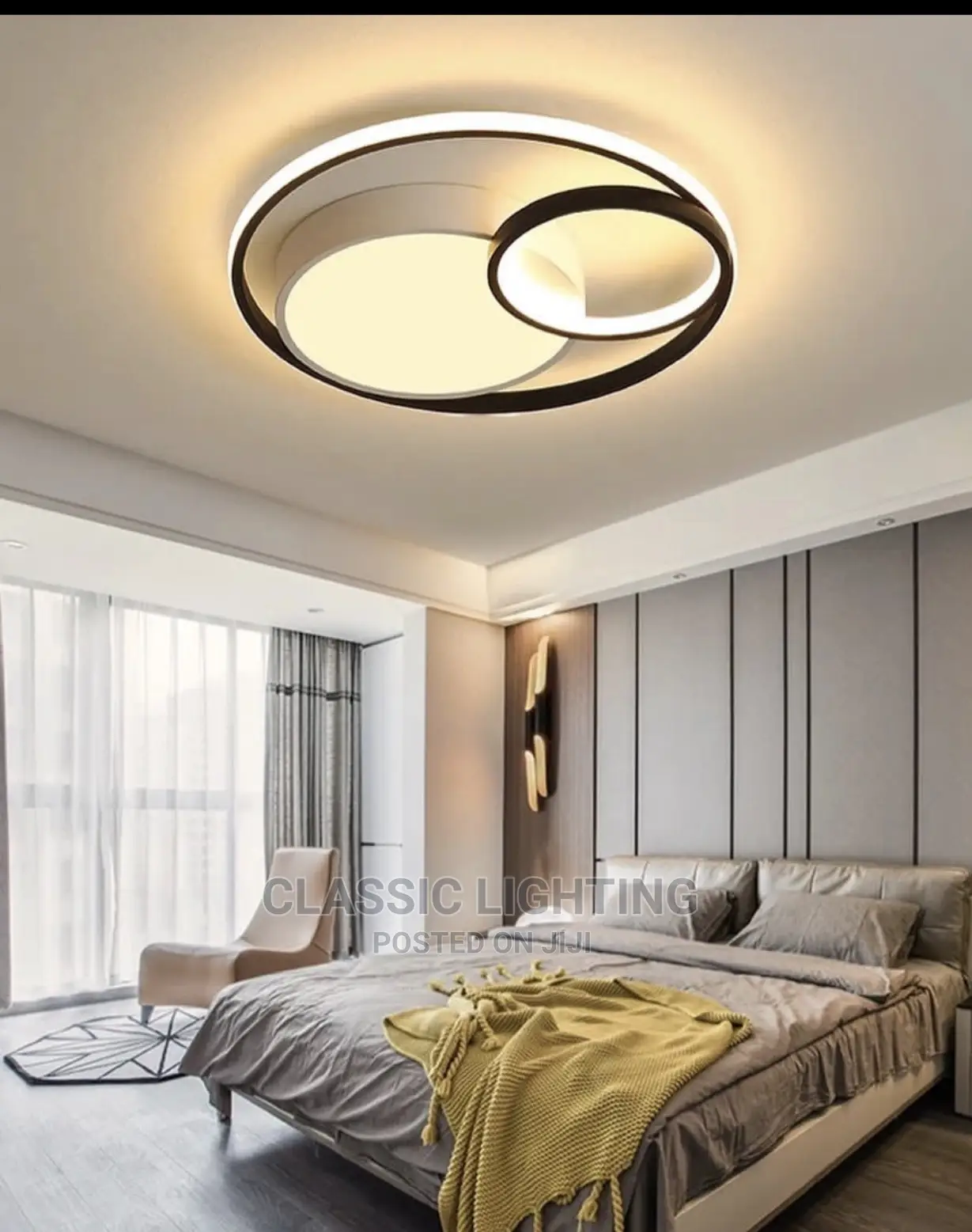 Led Ceiling Light Nordic White Home Modern Gray Simple