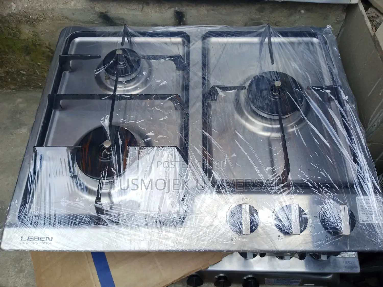 Uk Used Stainless 3 Burner Gas Cooker