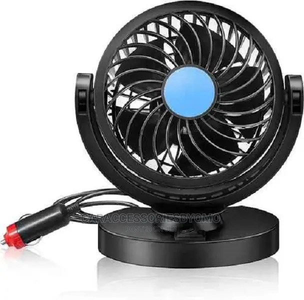 12V Car Dashboard Fan 360 Degree Rotatable High Speed