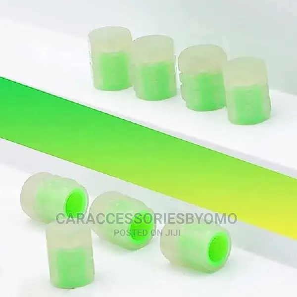 4PCS Car Tire Valve Cap Glow in Dark